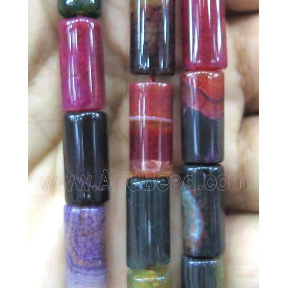 red agate bead, tube