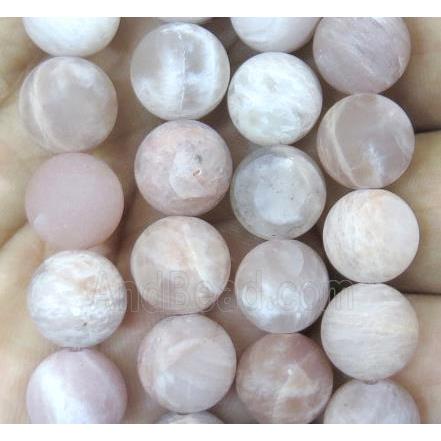 round matte SunStone Beads