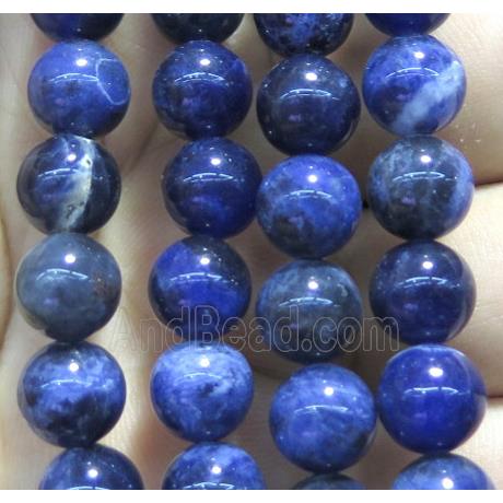 round blue Sodalite beads
