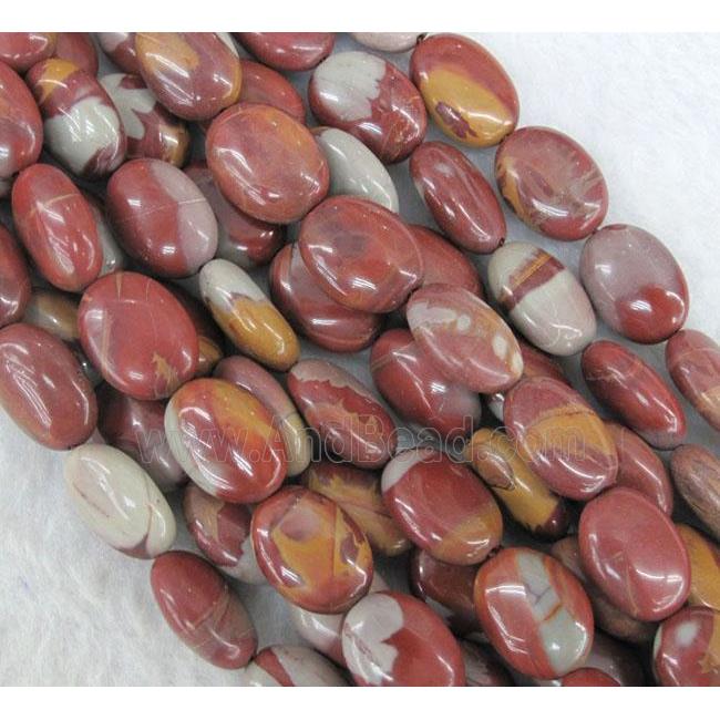 natural Noreena jasper bead, oval