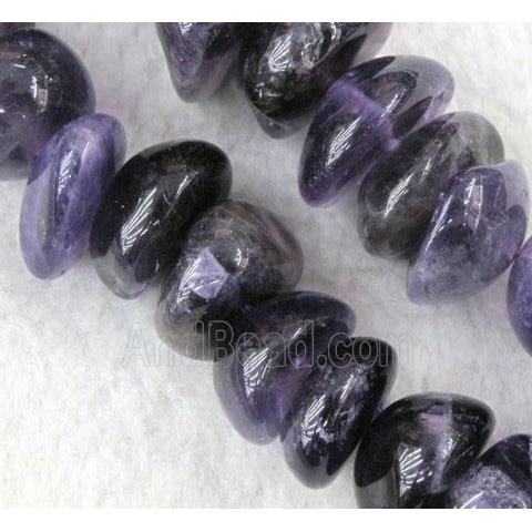 freeform amethyst beads, purple
