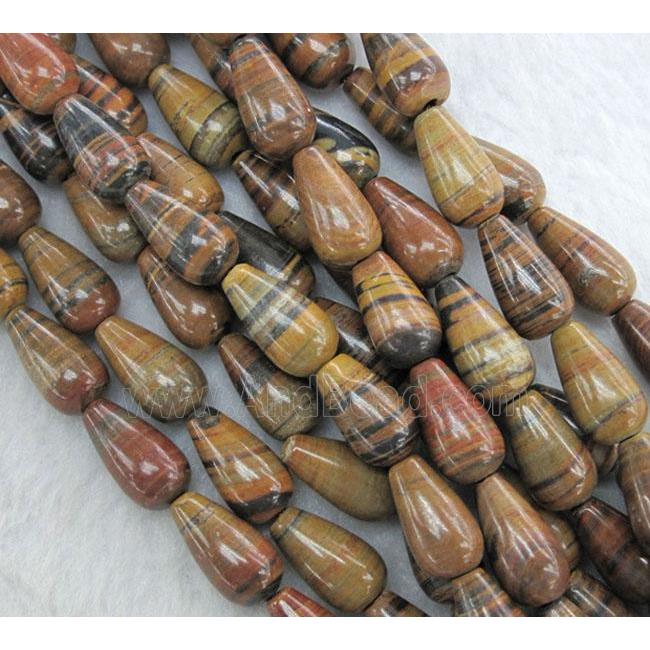 brown opal beads, teardrop