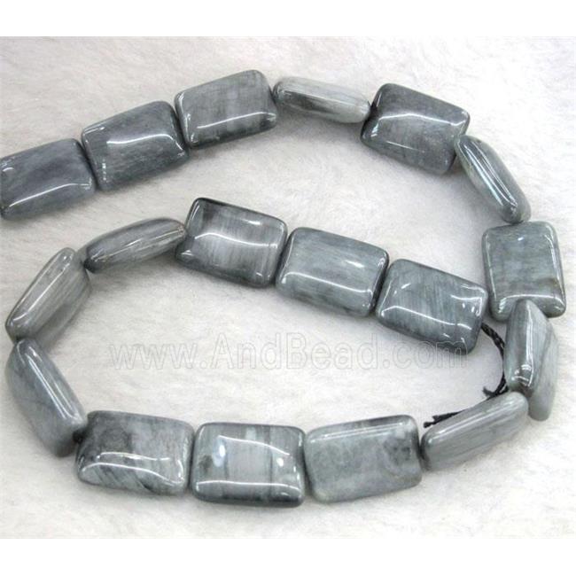 natural hawk Eye Stone beads, rectangle