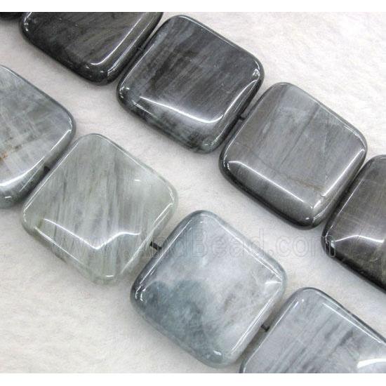 natural hawk Eye Stone beads, square
