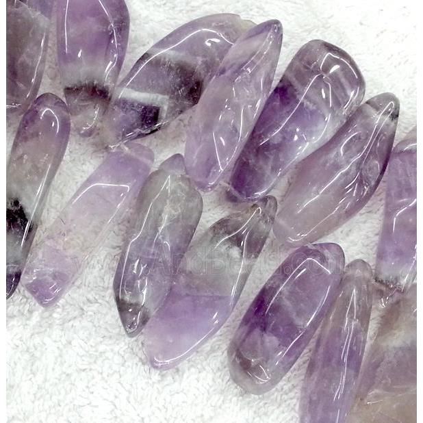 purple amethyst beads, freeform