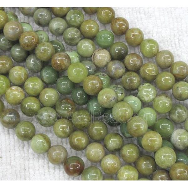 Peridot Beads, round, green