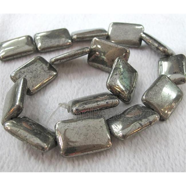 pyrite bead, rectangle