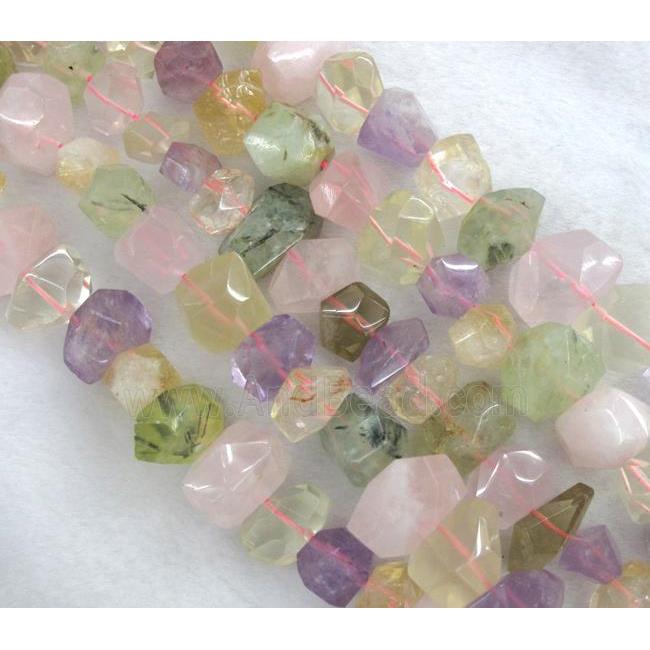 mix gemstone beads, freeform