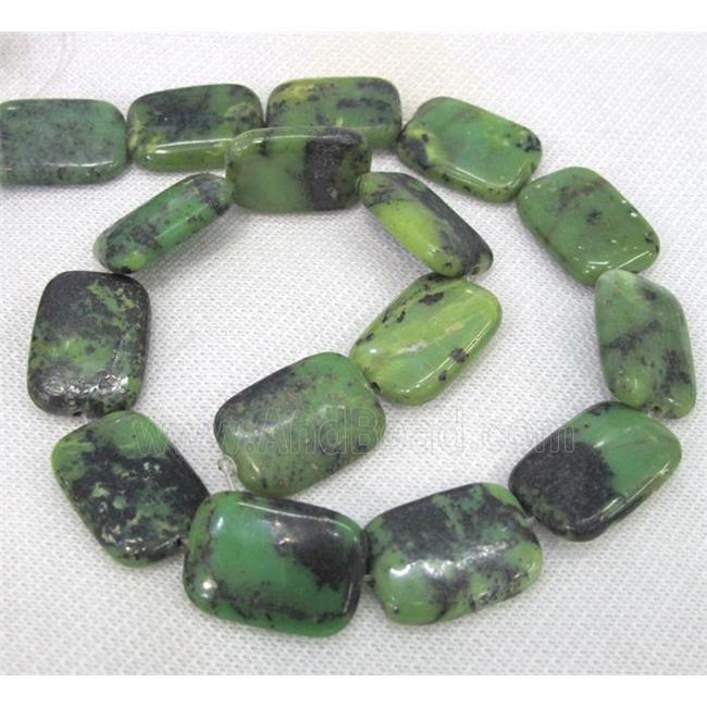 natural Australian Chrysoprase beads, rectangle