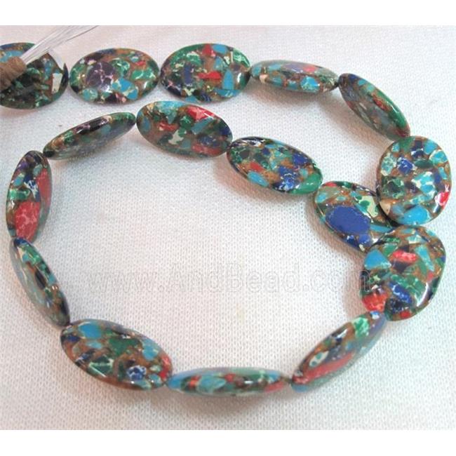 gemstone bead, oval