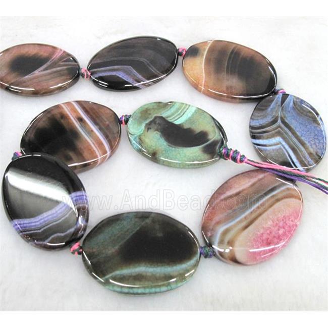 agate bead, oval