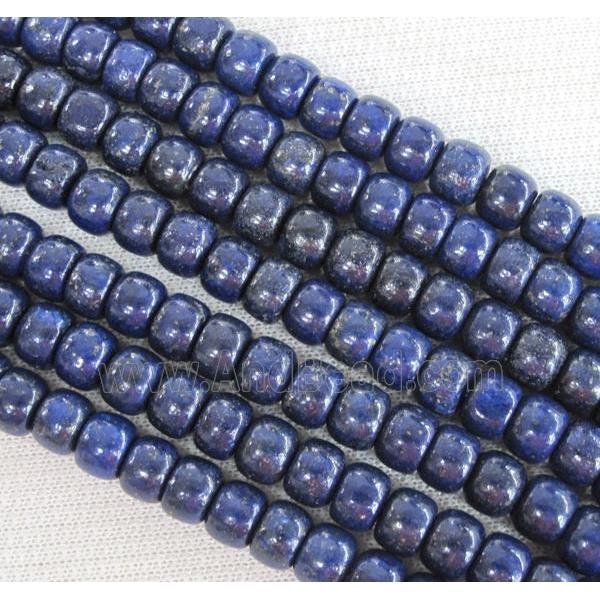 lapis lazuli beads, barrel