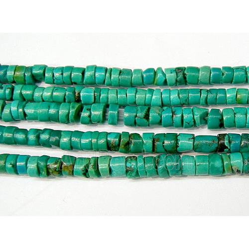 Natural Turquoise for bracelet, tube