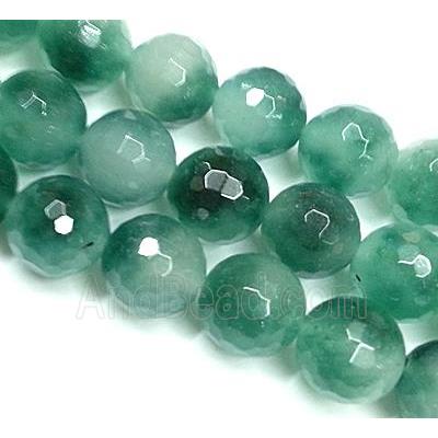 jasper bead, faceted round