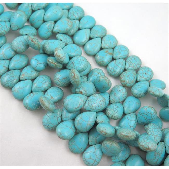 Turquoise Beads, teardrop, stability