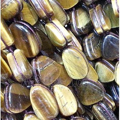tiger eye beads, freeform