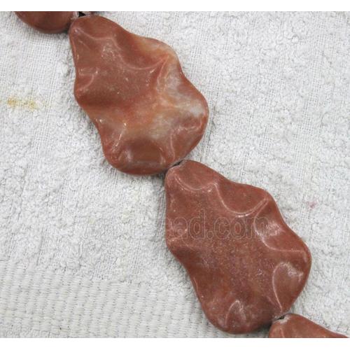 red jasper bead, cucurbit