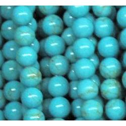 tiny turquoise bead, round, green