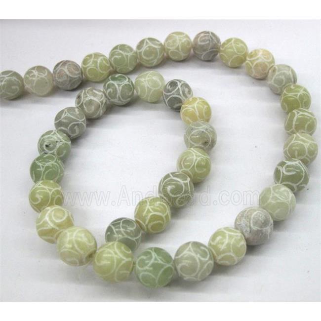 Chinese Jade Beads, round