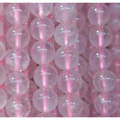 round Malagasy Rose Quartz beads