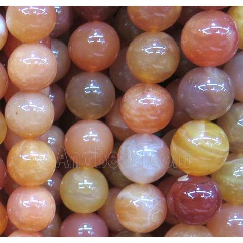 red Carnelian beads, round