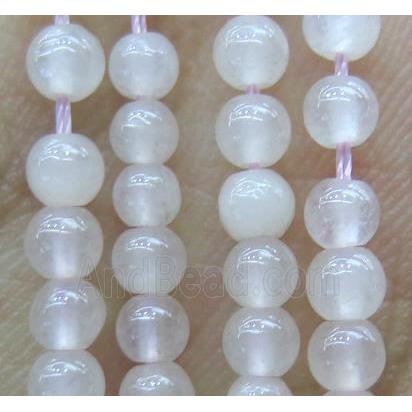 round tiny White Jade Beads