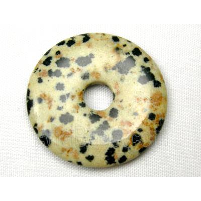 dalmatian Jasper Donut Pendants