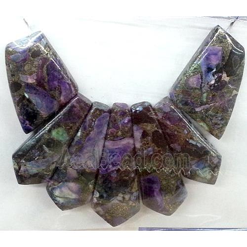 Puprle Imperial Jasper Teardrop Pendant