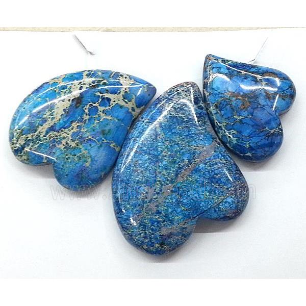 Blue Imperial Jasper Teardrop Pendant