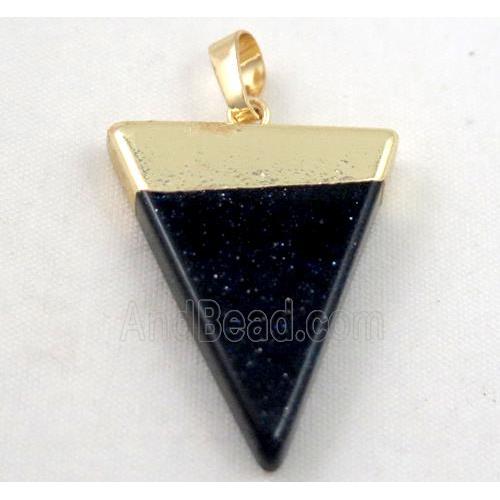 Blue SandStone pendant, triangle