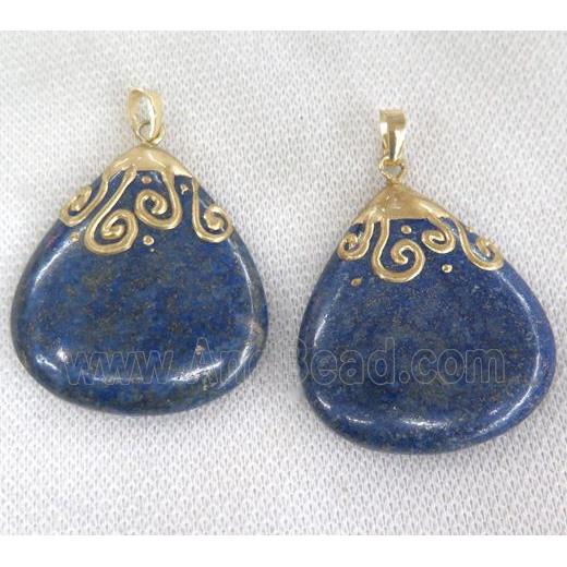 Lapis Lazuli pendant, teardrop