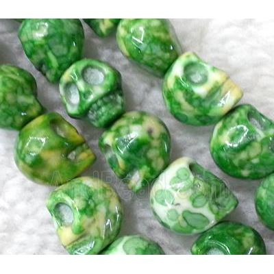 Rain Colored Stone Skull Beads, stability