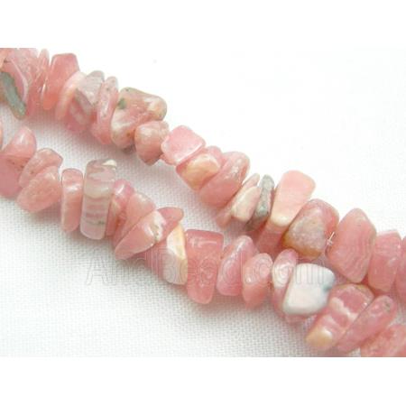 Natural Rhodochrosite Chips Beads Pink Freeform