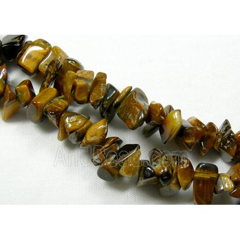 Tiger Eye Stone Chip Beads