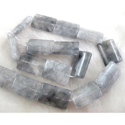 Rectangle Cloudy Quartz beads