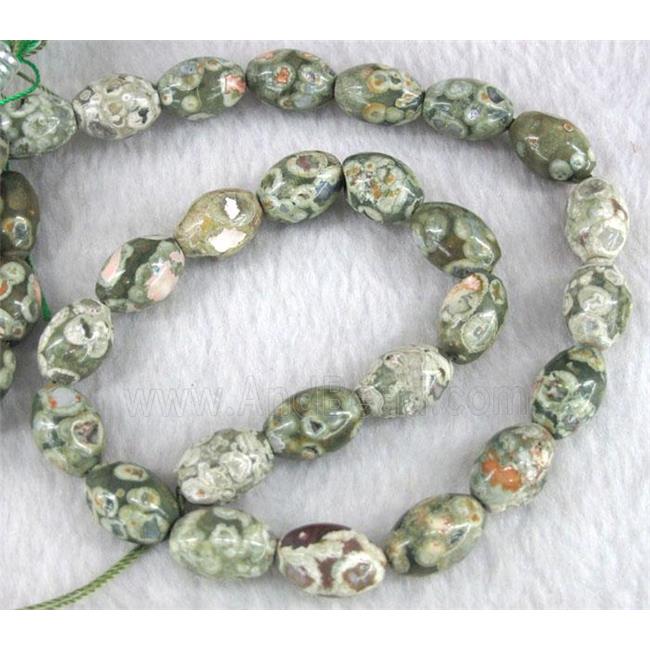 Rhyolite Jasper beads, barrel