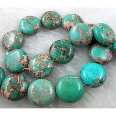 green Sea Sediment Jasper, flat round