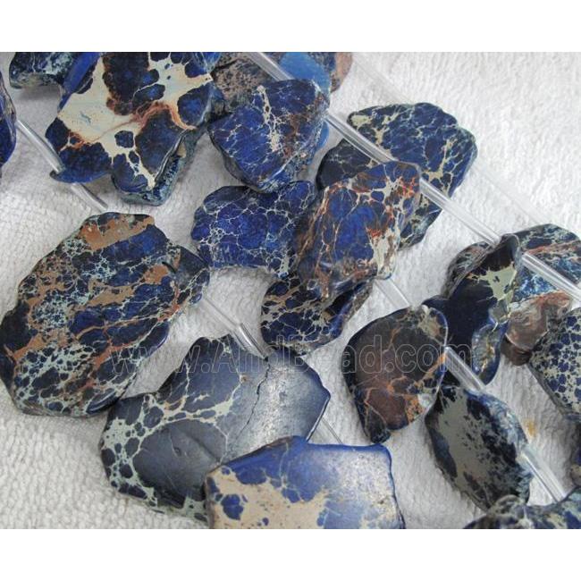 Sea Sediment slice beads, freeform
