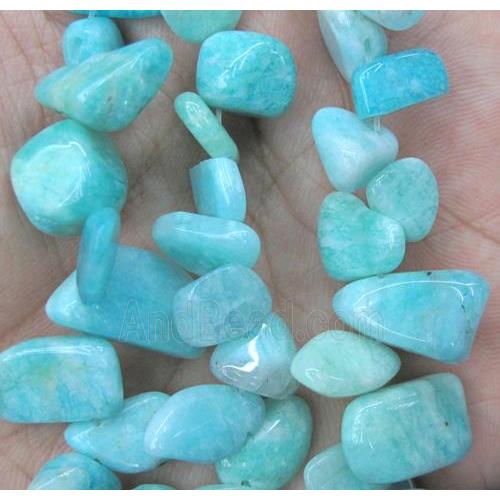 Amazonite beads chip, freeform