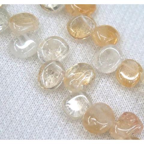 citrine chips bead, freeform