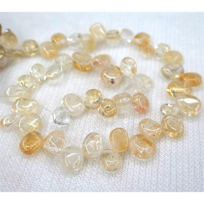 citrine chips bead, freeform