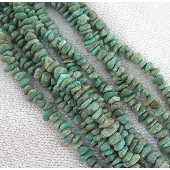 natural turquoise bead chips, freeform