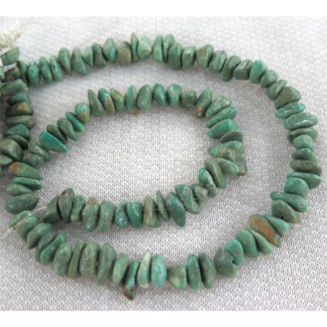 natural turquoise bead chips, freeform