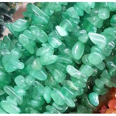 green Aventurine chips bead, freeform