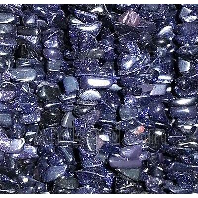 Blue SandStone chips beads, freeform