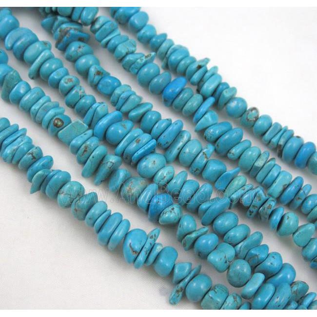 turquoise chips bead, freeform