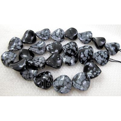 Snowflake Jasper Twist Beads
