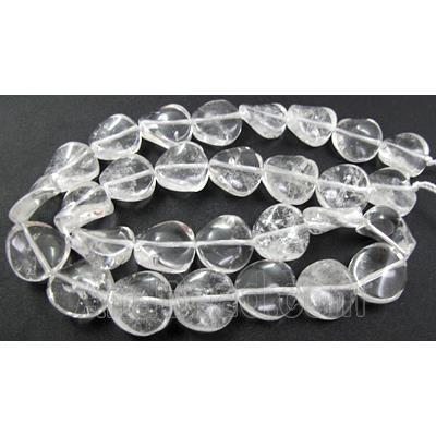 Natural Twist Coin Gemstone bead