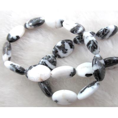 Zebra Jasper oval beads