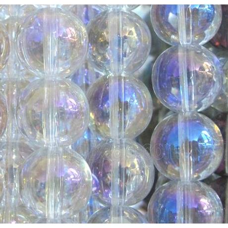 round glass crystal beads, AB color